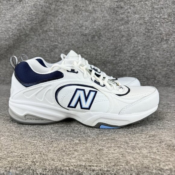 ✅New Balance 623 Training Walking Shoes Women’s 8.5 Narrow 2A White Leather Shoe - Picture 7 of 12